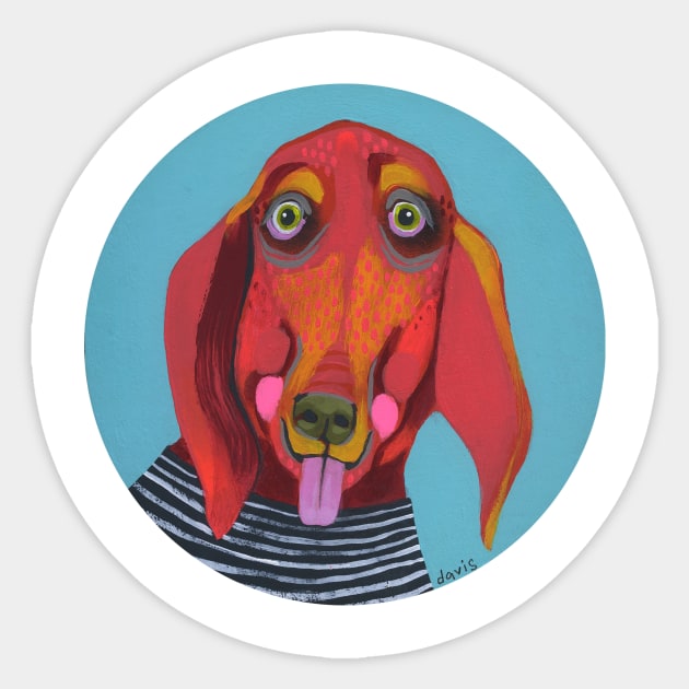 Dog Sticker by jenniferdavisart